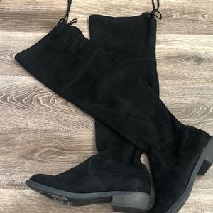 Black over-the-knee boots